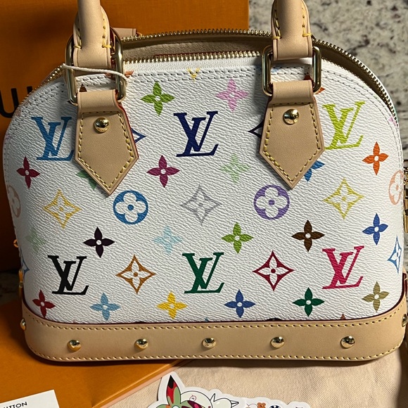 Louis Vuitton Murakami Multicolor Alma BB - Picture 7 of 15